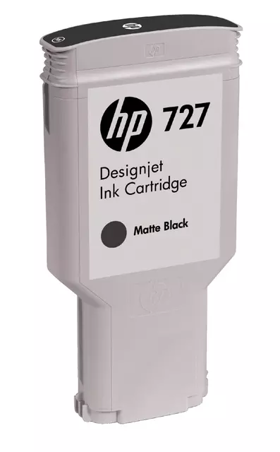 Een Inktcartridge HP C1Q12A 727 mat zwart koop je bij Totaal Kantoor Goeree
