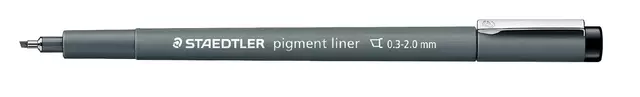 Een Fineliner Staedtler Pigment 308 zwart 0.3-2.0mm koop je bij EconOffice