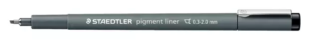 Een Fineliner Staedtler Pigment 308 zwart 0.3-2.0mm koop je bij Tonerinktshop