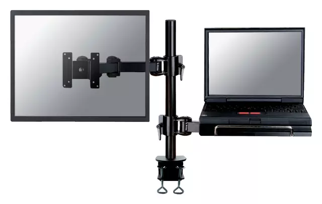 Een Laptoparm Neomounts D960 10-27" met klem zwart koop je bij KantoorProfi België BV