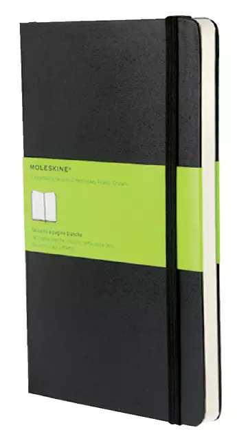 Een Notitieboek Moleskine large 130x210mm blanco hard cover zwart koop je bij EconOffice