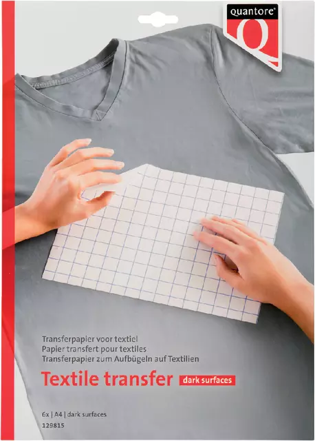 Een Inkjet transferpapier voor textiel Quantore donkere kleding koop je bij EconOffice
