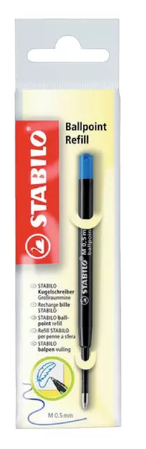 Een Balpenvulling STABILO standaard medium blauw blister à 1 stuk koop je bij KantoorProfi België BV