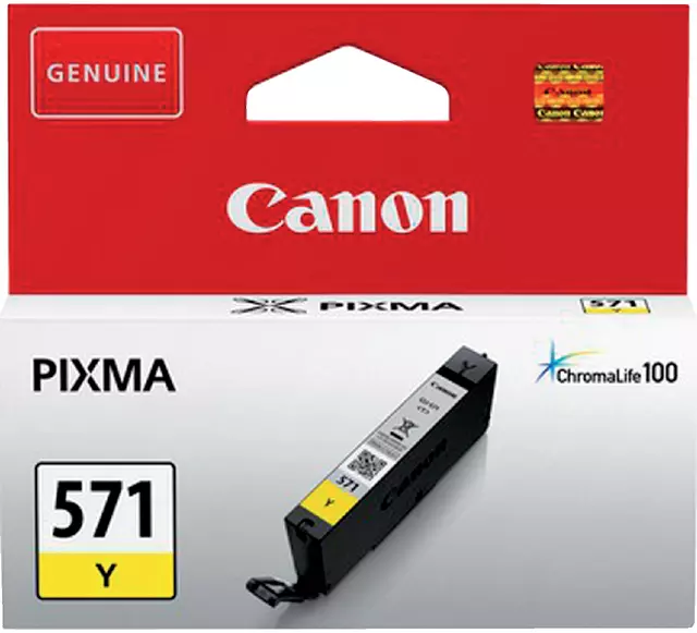 Een Inktcartridge Canon CLI-571 geel koop je bij Van Hoye Kantoor BV