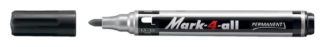 Een Viltstift STABILO Mark-4-All 651/46 1.5-2.5mm zwart koop je bij KantoorProfi België BV