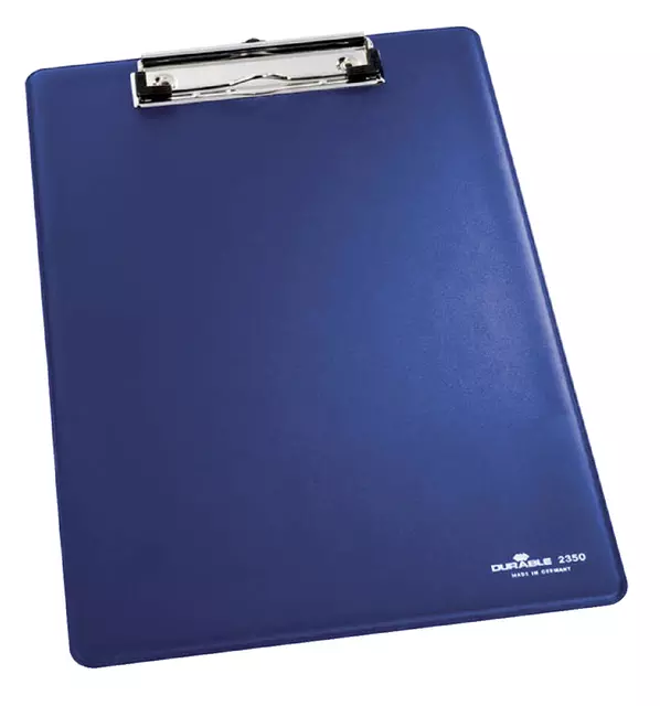Een Klembord Durable 2350 A4 met kopklem blauw koop je bij Van Hoye Kantoor BV