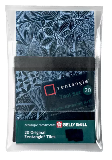Een Fineliner Sakura Zentangle tiles 20delig zwart koop je bij EconOffice