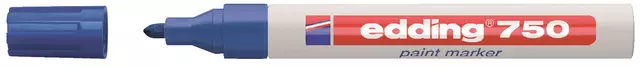 Een Viltstift edding 750 lakmarker rond 2-4mm blauw koop je bij L&N Partners voor Partners B.V.
