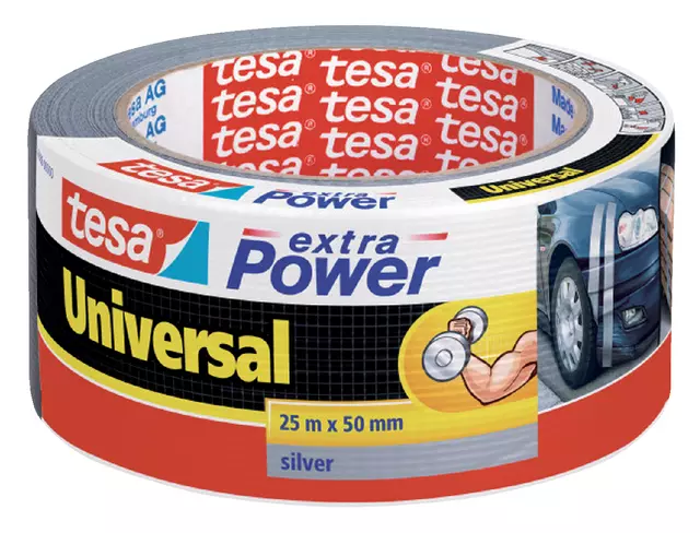 Een Duct tape tesa® extra Power Universal 25mx50mm grijs koop je bij MV Kantoortechniek B.V.