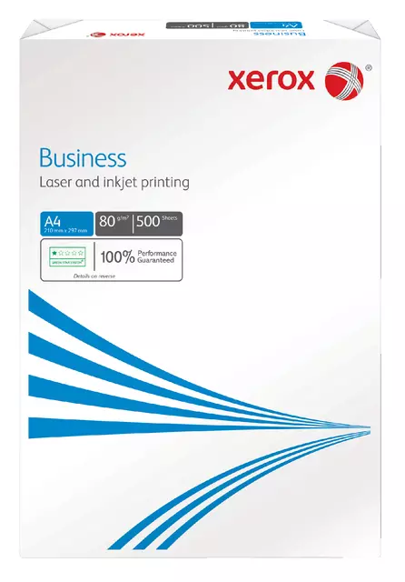 Een Kopieerpapier Xerox Business A4 80gr wit 500vel koop je bij Van Leeuwen Boeken- en kantoorartikelen