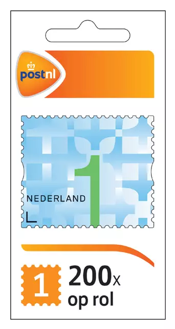 Een Postzegel Nederland Waarde 1 zelfklevend rol à 200 stuks koop je bij Totaal Kantoor Goeree