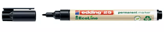 Een Viltstift edding 25 Ecoline rond 1mm zwart koop je bij MV Kantoortechniek B.V.