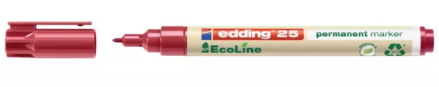 Een Viltstift edding 25 Ecoline rond 1mm rood koop je bij MV Kantoortechniek B.V.