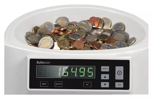 Een Geldtelmachine Safescan 1250 wit koop je bij EconOffice