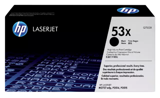 Een Cartouche toner HP Q7553X 53X noir koop je bij Van Hoye Kantoor BV