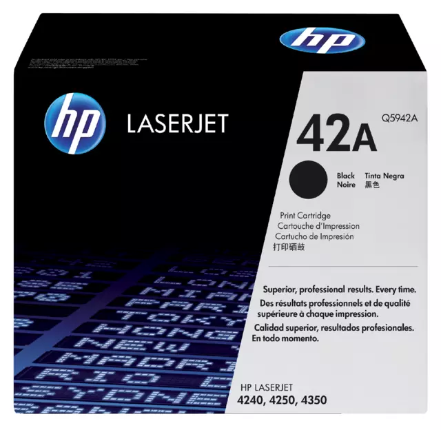 Een Tonercartridge HP Q5942A 42A zwart koop je bij Klik Office BV