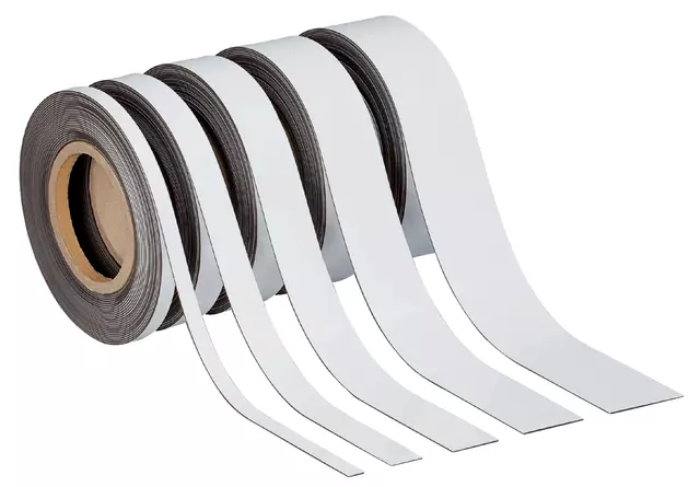 Een Magneetband MAUL beschrijf- wisbaar 10mx20mmx1mm wit koop je bij KantoorProfi België BV