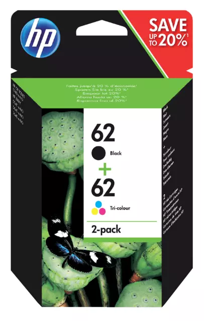 Een Inktcartridge HP N9J71AE 62 zwart + kleur koop je bij Tonerinktshop