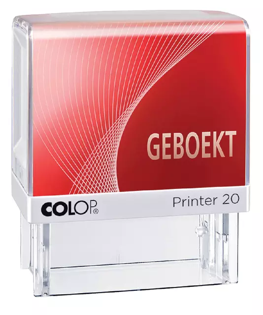 Een Woordstempel Colop Printer 20 geboekt rood koop je bij Totaal Kantoor Goeree