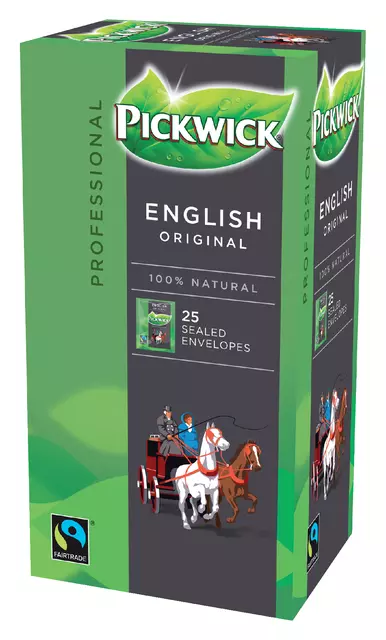 Een Thee Pickwick Fair Trade English 25x2.5gr koop je bij MV Kantoortechniek B.V.