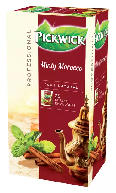 Een Thee Pickwick minty Morocco 2gr 25 stuks koop je bij MV Kantoortechniek B.V.