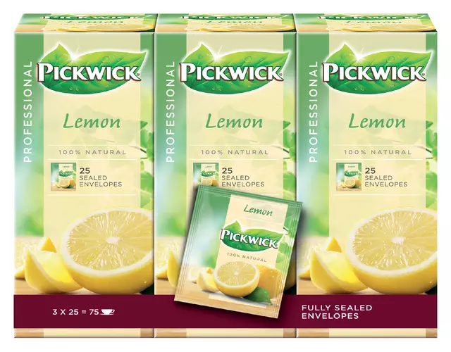 Een Thee Pickwick Fair Trade lemon 25x1.5gr koop je bij L&N Partners voor Partners B.V.