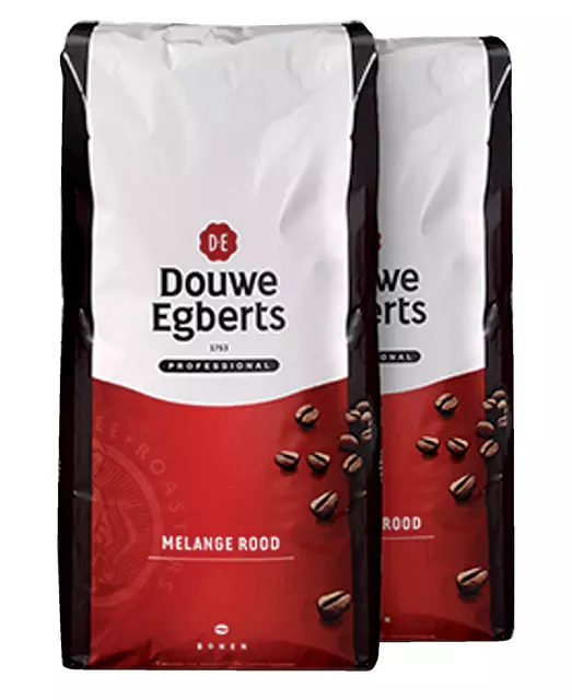 Een Koffie Douwe Egberts bonen Melange Rood 3kg koop je bij Totaal Kantoor Goeree