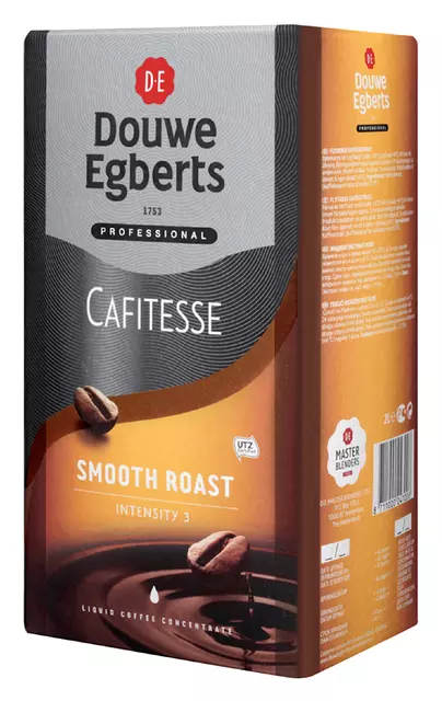 Een Koffie Douwe Egberts Cafitesse smooth roast 2 liter koop je bij Van Leeuwen Boeken- en kantoorartikelen