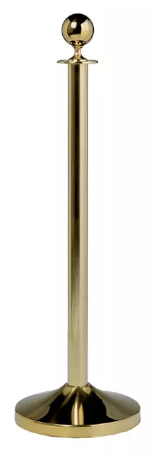Een Afzetpaal Securit 100cm met voet goudkleurig koop je bij KantoorProfi België BV