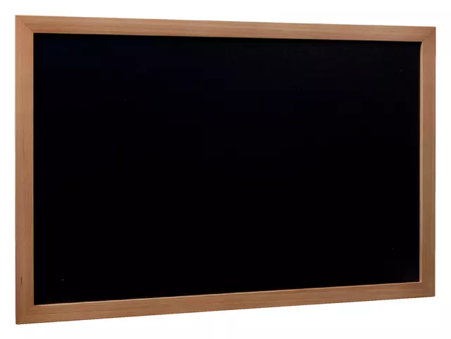 Een Krijtbord Securit wand 40x60cm teak hout koop je bij KantoorProfi België BV