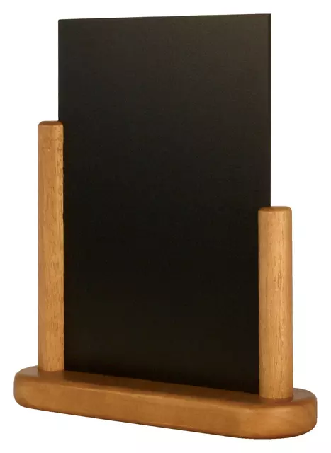 Een Krijtbord Securit 23x20x6cm teak hout koop je bij Van Leeuwen Boeken- en kantoorartikelen