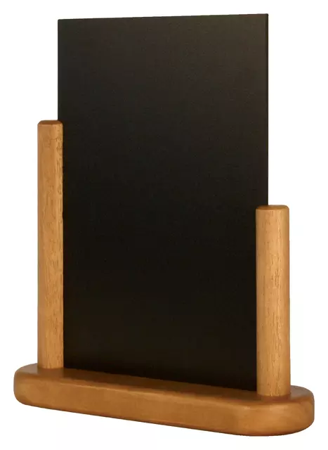 Een Krijtbord Securit 17x16x5cm teak hout koop je bij EconOffice