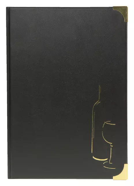Een Wijnkaart Securit 4 x 2 tassen zwart koop je bij EconOffice