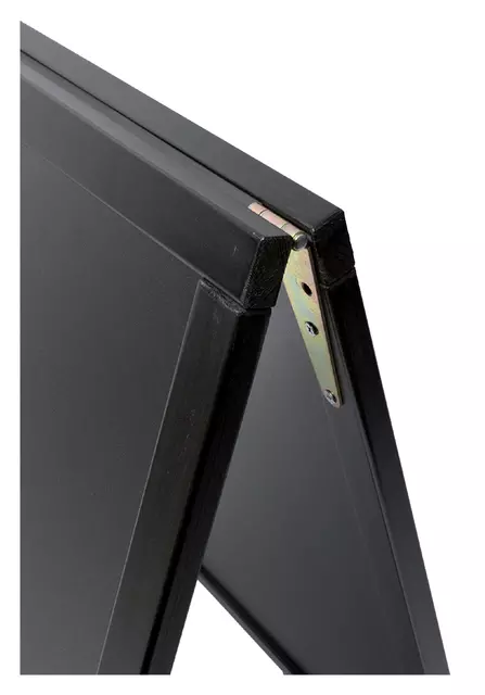 Een Stoepbord Securit 55x85x3cm zwart hout koop je bij Totaal Kantoor Goeree