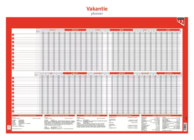 Een Vakantieplanner 2025 Quantore koop je bij KantoorProfi België BV