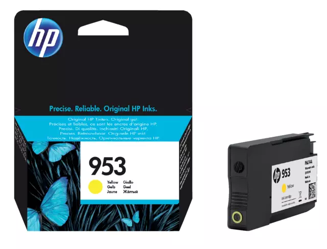 Een Inktcartridge HP F6U14AE 953 geel koop je bij Goedkope Kantoorbenodigdheden