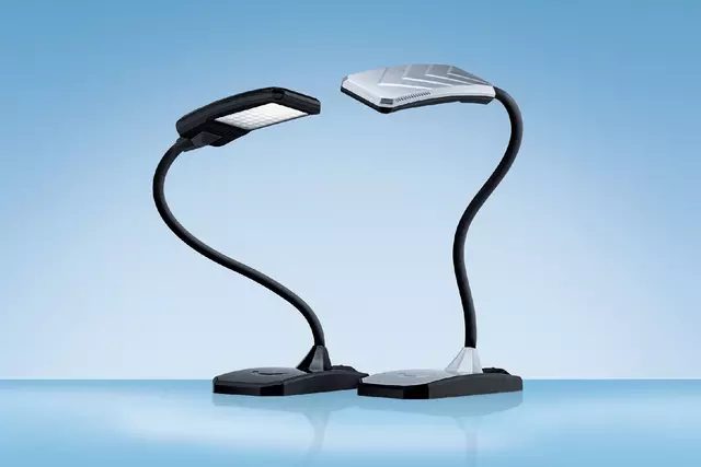 Een Bureaulamp Hansa ledlamp Twist zwart koop je bij EconOffice