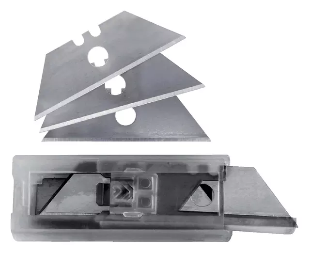 Een Snijmes Westcott trapezium 18mm met schuifsluiting aluminium koop je bij Van Leeuwen Boeken- en kantoorartikelen