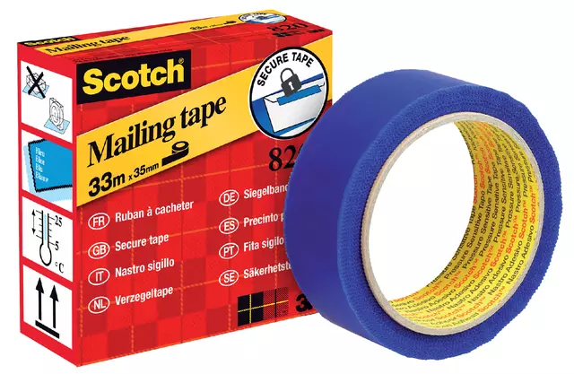 Een Plakband Scotch 820 35mmx33m verzegeltape koop je bij Van Leeuwen Boeken- en kantoorartikelen