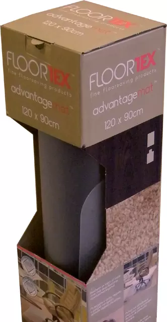 Een Stoelmat Floortex PVC 120x90cm voor harde vloeren retailpak koop je bij Kantoorvakhandel van der Heijde