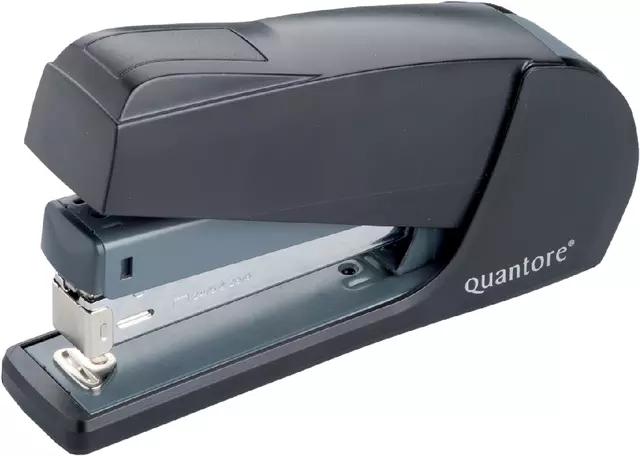 Een Nietmachine Quantore luxe fullstrip 20vel 24/6 zwart koop je bij Van Leeuwen Boeken- en kantoorartikelen