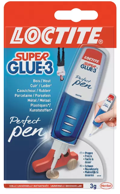Een Secondelijm Loctite Perfect Pen 3 gram op blister koop je bij Totaal Kantoor Goeree