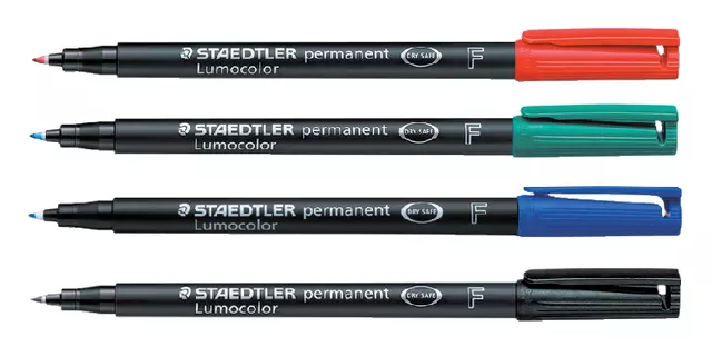Een Viltstift Staedtler Lumocolor 318 permanent F rood koop je bij L&N Partners voor Partners B.V.