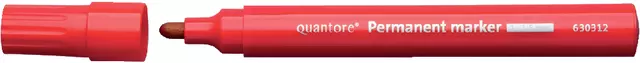 Een Permanent marker Quantore rond 1-1.5mm rood koop je bij Van Leeuwen Boeken- en kantoorartikelen
