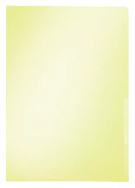 Een L-map Leitz Premium copy safe 0.15mm PVC A4 geel koop je bij Van Leeuwen Boeken- en kantoorartikelen