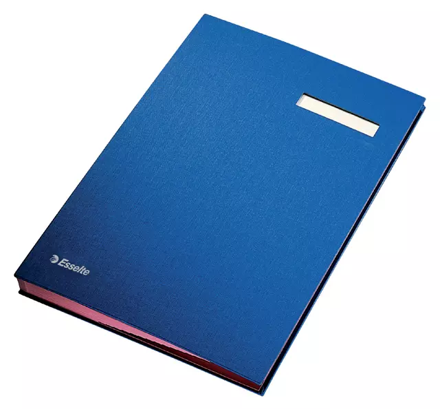 Een Vloeiboek Esselte karton 20 tabbladen blauw koop je bij MV Kantoortechniek B.V.