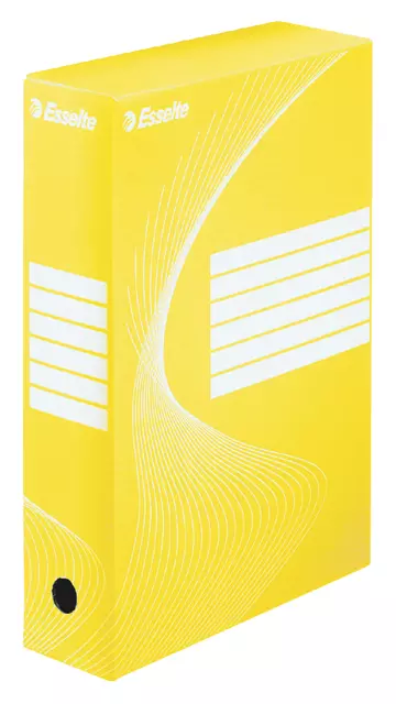 Een Archiefdoos Esselte Boxycolor 80mm 352x250mm geel koop je bij Kantoorvakhandel van der Heijde