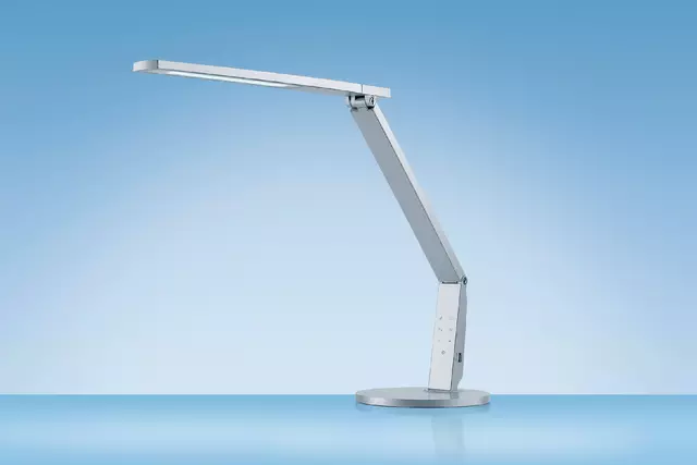 Een Bureaulamp Hansa led Vario Plus zilvergrijs koop je bij EconOffice
