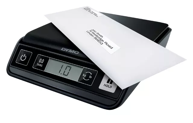 Een Briefweger Dymo M2 digitaal tot 2000 gram zwart koop je bij Van Leeuwen Boeken- en kantoorartikelen