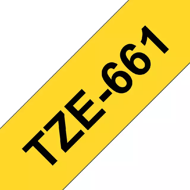 Een Labeltape Brother P-touch TZE-661 36mm zwart op geel koop je bij KantoorProfi België BV